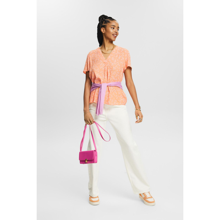 BLUSA ESTAMPADA CON ESCOTE PICO MUJER ESPRIT