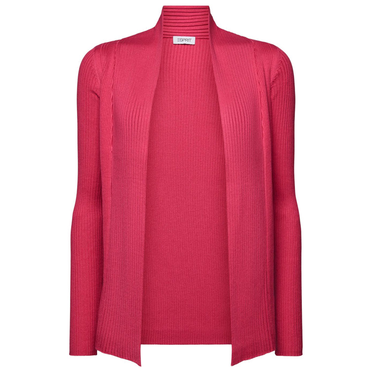 CÁRDIGAN ABIERTO DE PUNTO ACANALADO MUJER ESPRIT