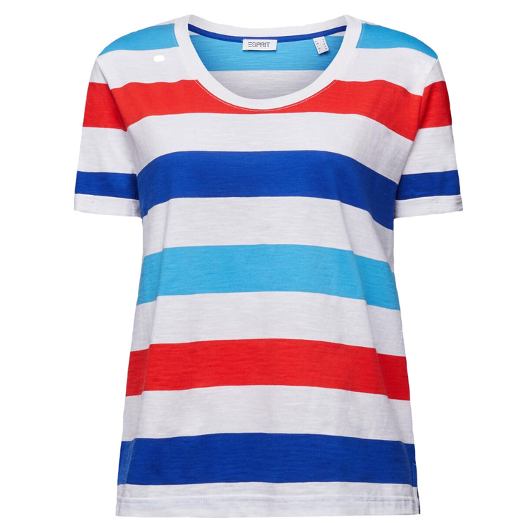CAMISETA DE TEJIDO JERSEY A RAYAS MUJER ESPRIT