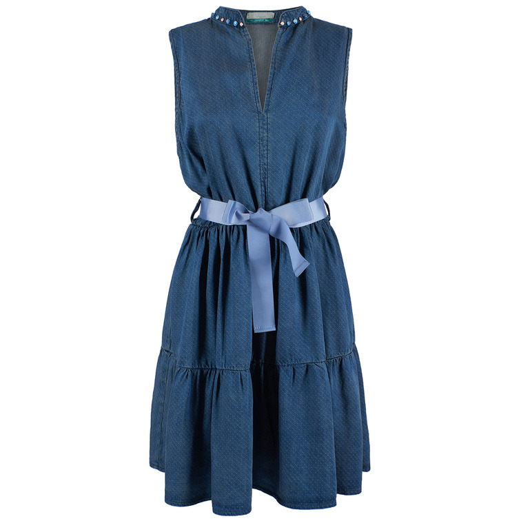 VESTIDO MUJER  YESZEE ABITO SMANICATO SCOLLO