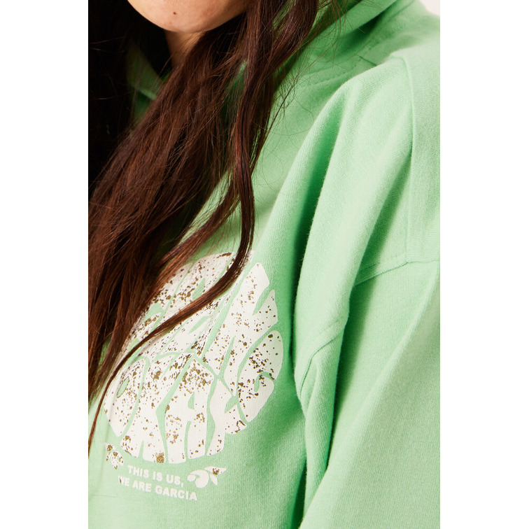 SUDADERA CON CAPUCHA Y BOLSILLO NIÑA GARCIA JEANS