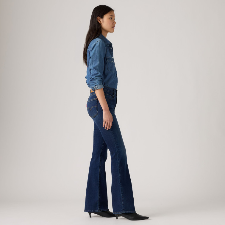 VAQUERO MUJER  LEVI'S 726 HR FLARE TRUE BLUE DARK