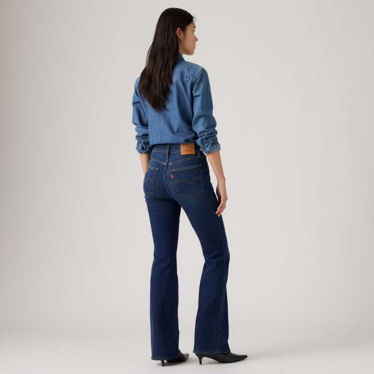 VAQUERO MUJER  LEVI'S 726 HR FLARE TRUE BLUE DARK