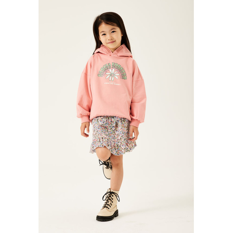 FALDA DE VOLANTES CON ESTAMPADO FLORAL GARCIA JEANS