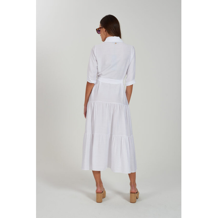VESTIDO MUJER  YES ZEE ABITO DONNA CHEMISIER CON CINT