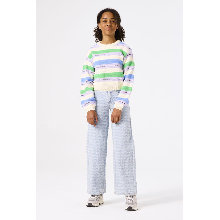 JERSEY CALADO NIÑA GARCIA JEANS A RAYAS