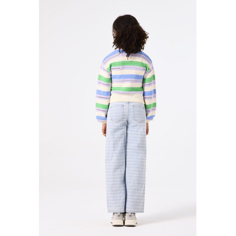 JERSEY CALADO NIÑA GARCIA JEANS A RAYAS