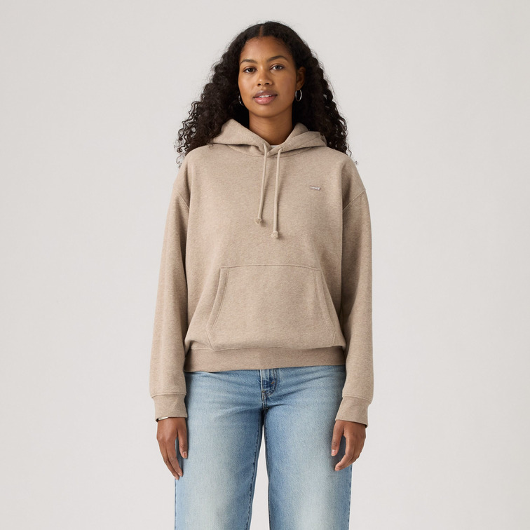 SUDADERA MUJER  LEVI'S EVERYDAY HOODIE TAUPE GRAY HEA