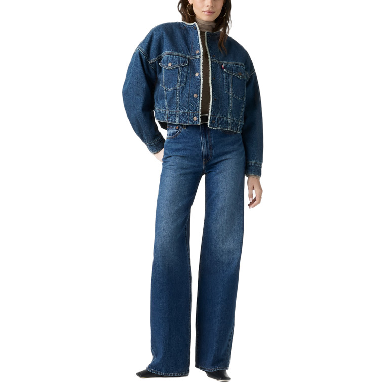 VAQUERO MUJER  LEVI'S RIBCAGE WIDE LEG H223 MAYBE AN