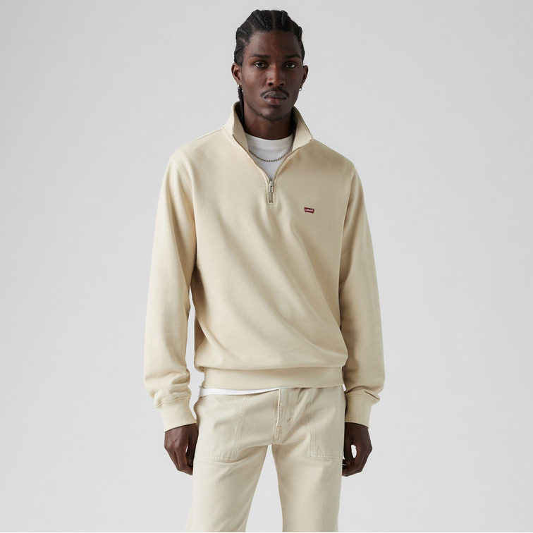 SUDADERA HOMBRE  LEVI'S ORIGINAL HM 1/4 ZIP FOG