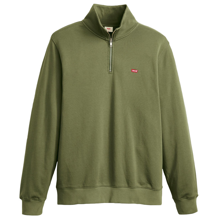 SUDADERA HOMBRE  LEVI'S ORIGINAL HM 1/4 ZIP MOSS OLIVE