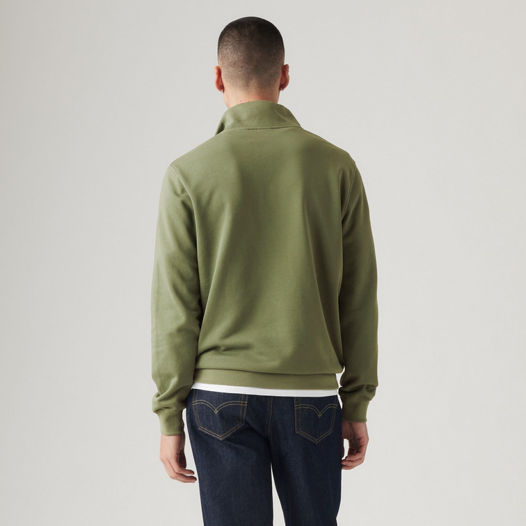 SUDADERA HOMBRE  LEVI'S ORIGINAL HM 1/4 ZIP MOSS OLIVE