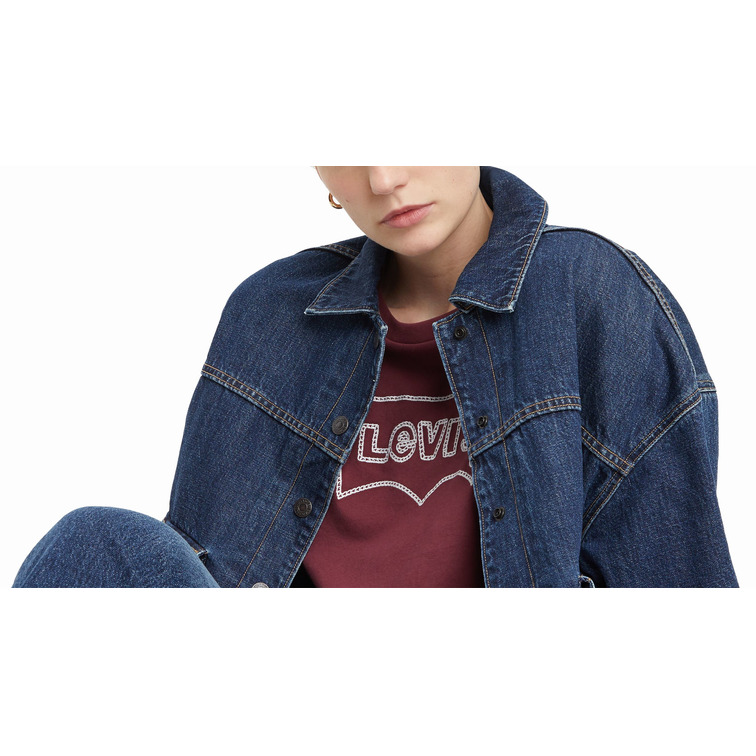 CAMISETA MUJER LEVIS FIT BOXY LOGO FANTASÍA