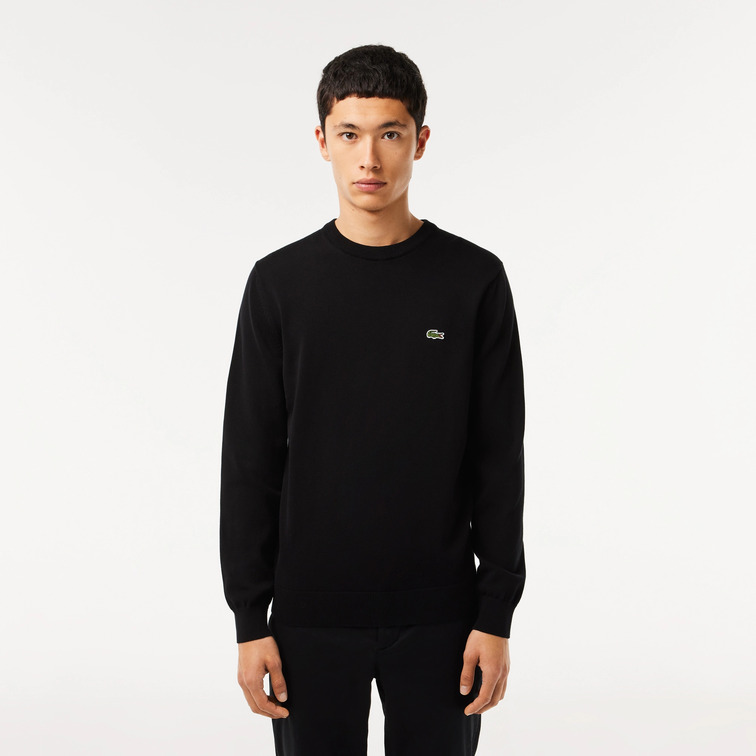 JERSEY CUELLO REDONDO HOMBRE LACOSTE EN ALGODÓN ECOLÓGICO