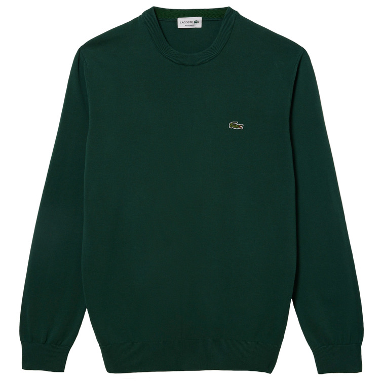 JERSEY CUELLO REDONDO HOMBRE LACOSTE EN ALGODÓN ECOLÓGICO