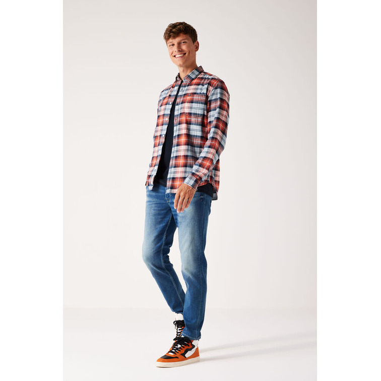 CAMISA ESTAMPADA A CUADROS HOMBRE GARCIA JEANS