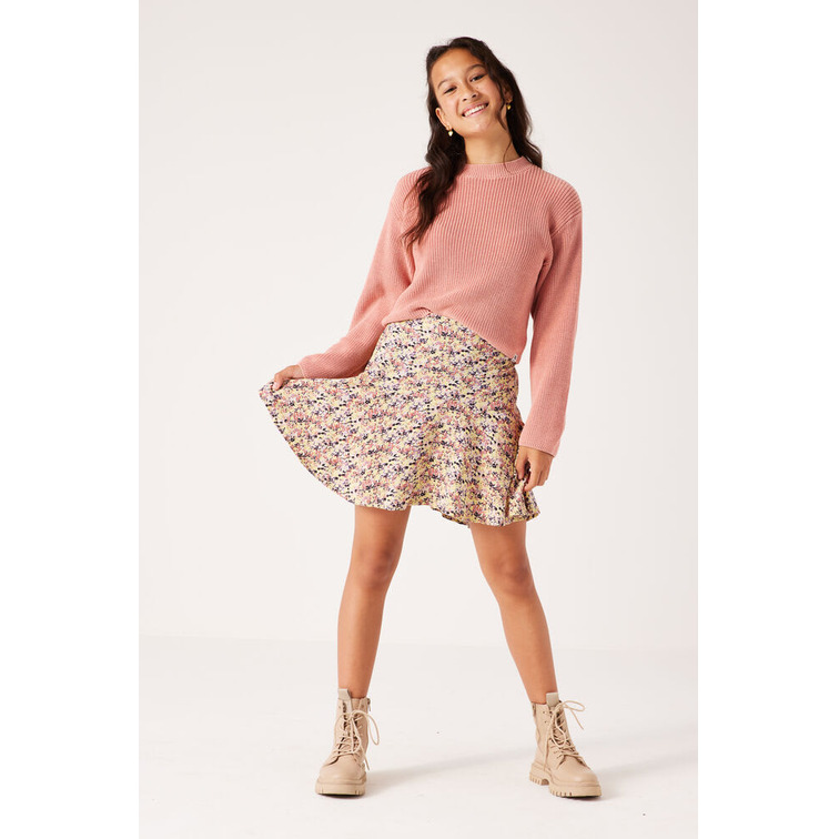 FALDA CON ESTAMPADO FLORAL NIÑA GARCIA JEANS
