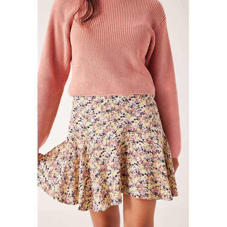 FALDA CON ESTAMPADO FLORAL NIÑA GARCIA JEANS
