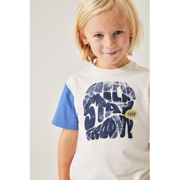 CAMISETA DISEÑO COLORBLOCK NIÑO GARCIA JEANS