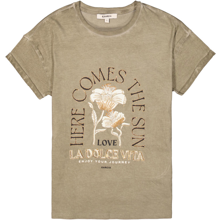 CAMISETA MUJER GARCIA JEANS ESTAMPADO EN PECHO