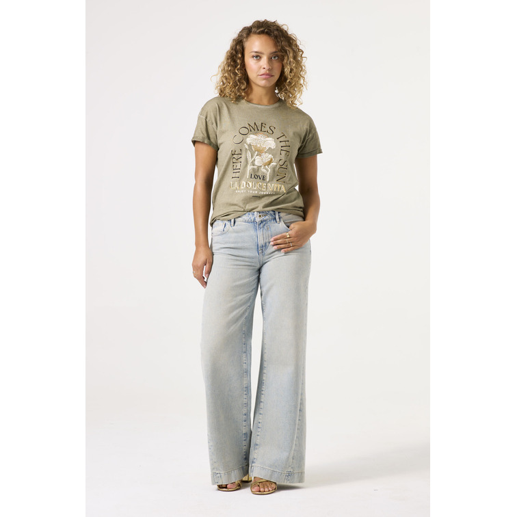 CAMISETA MUJER GARCIA JEANS ESTAMPADO EN PECHO