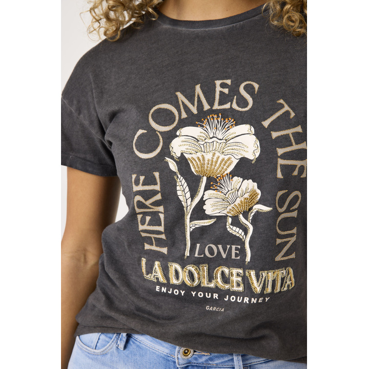 CAMISETA MUJER GARCIA JEANS ESTAMPADO EN PECHO