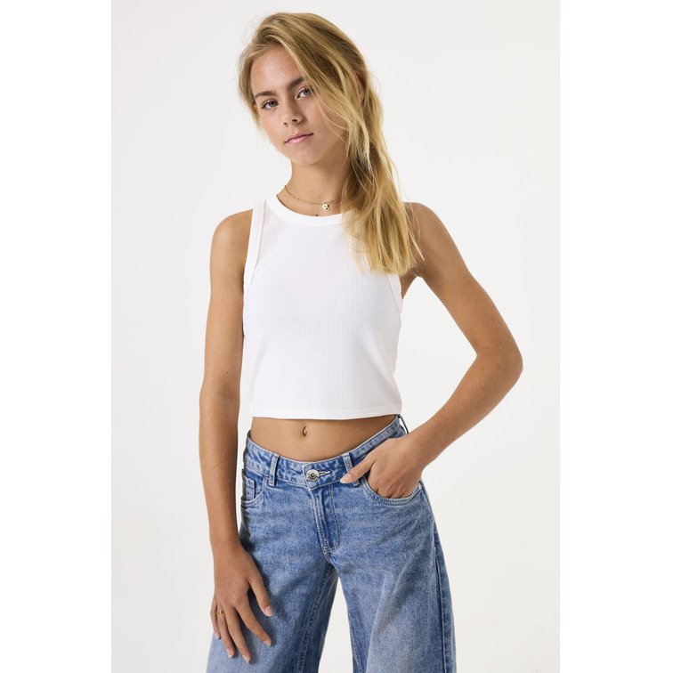 CAMISETA SIN MANGAS NIÑA GARCIA JEANS TEJIDO ACALANADO
