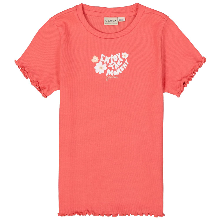 CAMISETA NIÑA GARCIA JEANS CON VOLANTES
