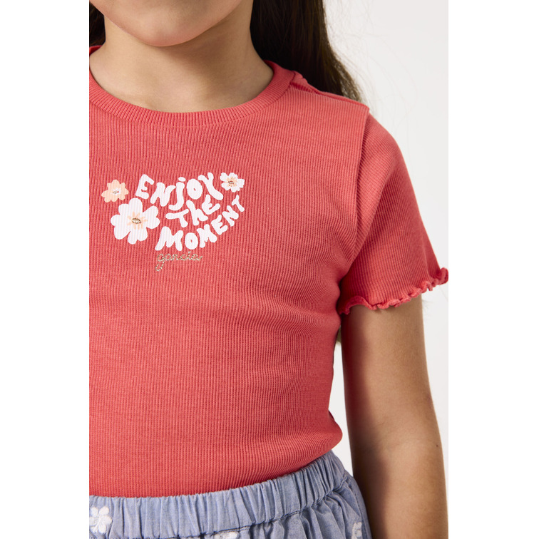 CAMISETA NIÑA GARCIA JEANS CON VOLANTES