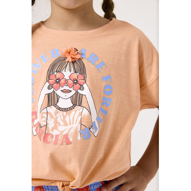 CAMISETA NIÑA GARCIA JEANS DETALLE LAZO