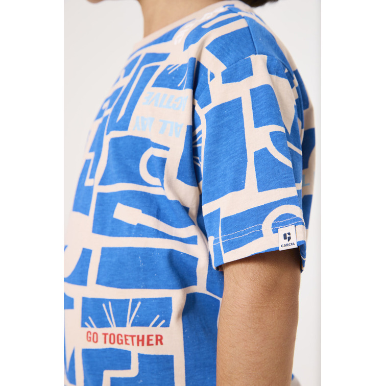 CAMISETA NIÑO GARCIA JEANS ESTAMPADO INTEGRAL