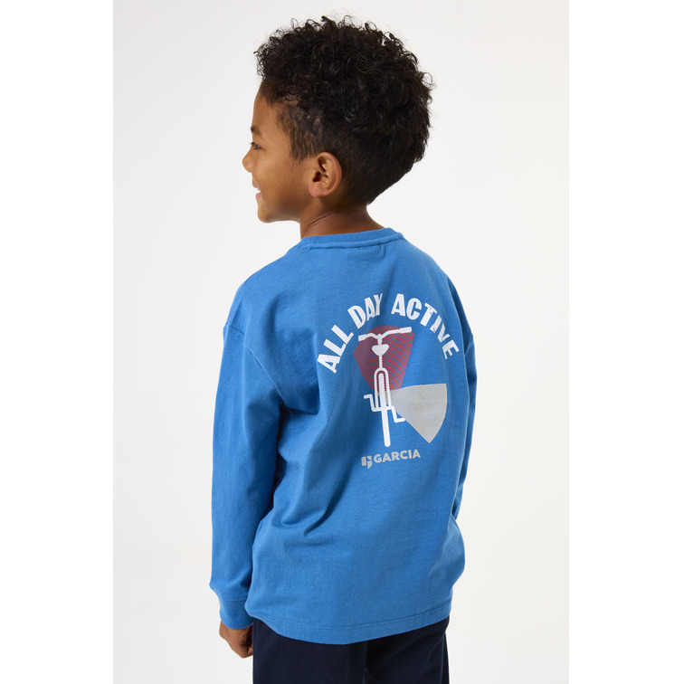 CAMISETA MANGA LARGA NIÑO GARCIA JEANS ESTAMPADO EN ESPALDA