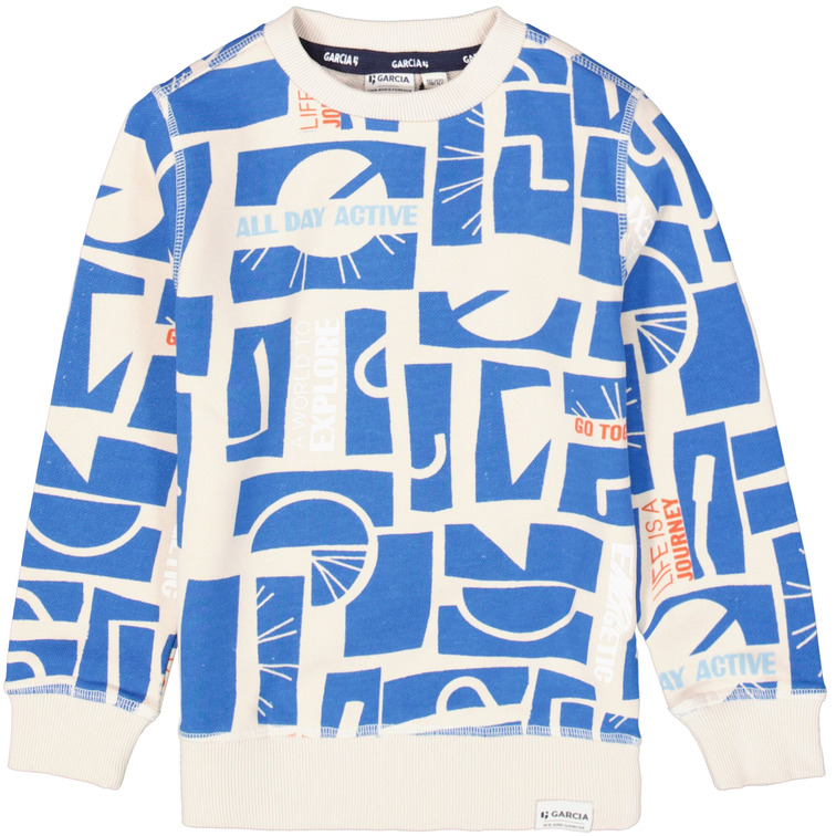 SUDADERA NIÑO GARCIA JEANS ESTAMPADO INTEGRAL
