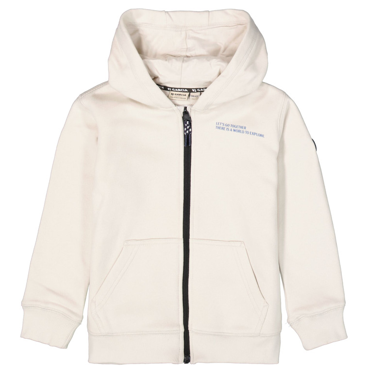 SUDADERA CON CAPUCHA NIÑO GARCIA JEANS CON CREMALLERA