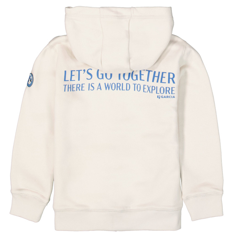 SUDADERA CON CAPUCHA NIÑO GARCIA JEANS CON CREMALLERA