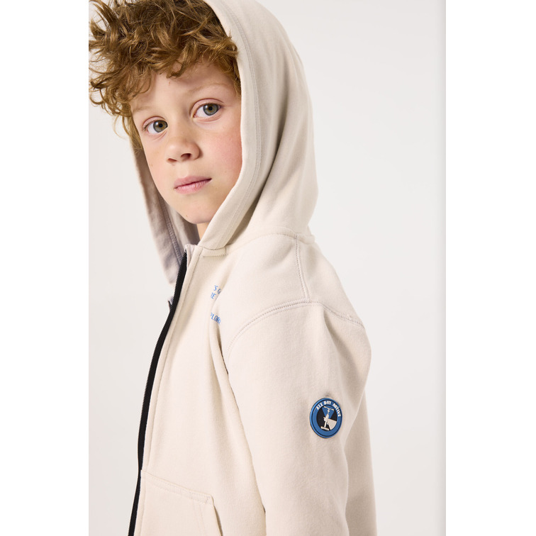 SUDADERA CON CAPUCHA NIÑO GARCIA JEANS CON CREMALLERA