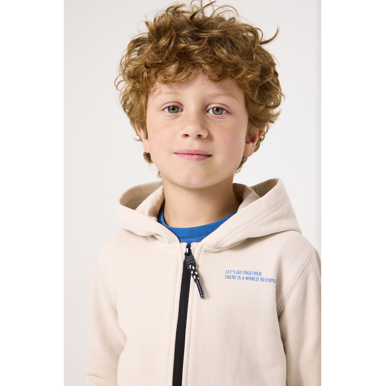 SUDADERA CON CAPUCHA NIÑO GARCIA JEANS CON CREMALLERA