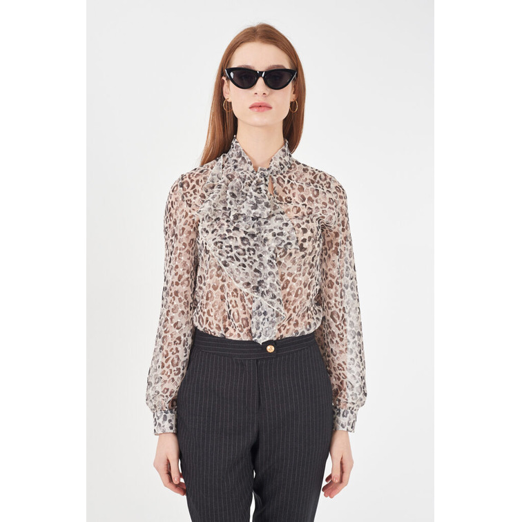 CAMISA MUJER  YES ZEE CASACCA DONNA M/L CON FIOCCO C