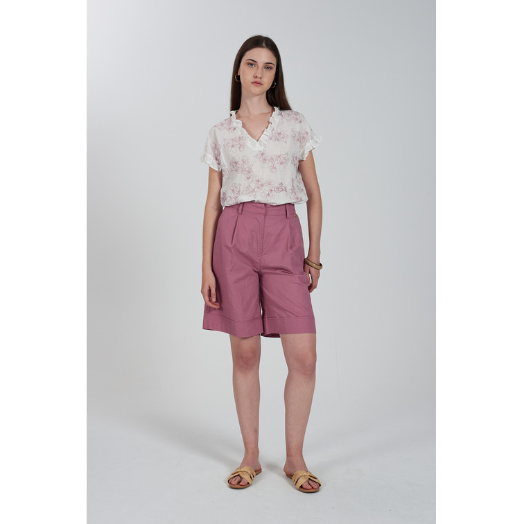 BLUSA MUJER YESZEE ESCOTE V DE MUSELINA