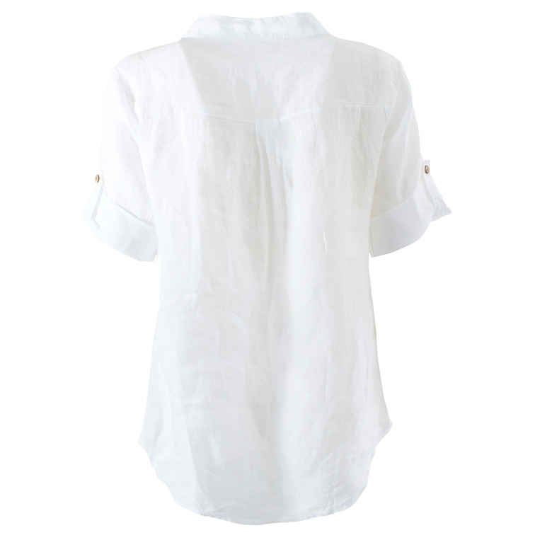 CAMISA MUJER  YES ZEE CAMICIA DONNA MISTO LINO