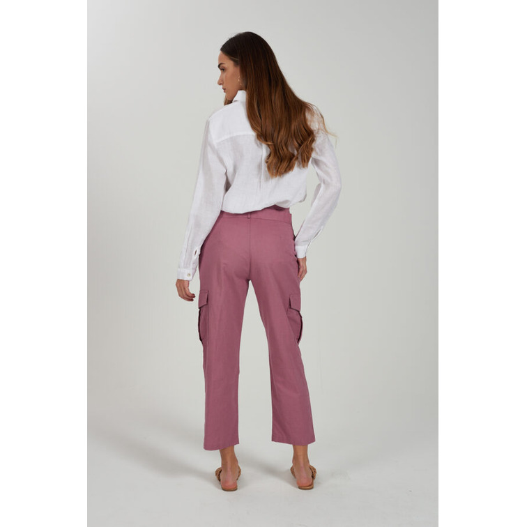 CAMISA MUJER  YES ZEE CAMICIA DONNA MISTO LINO