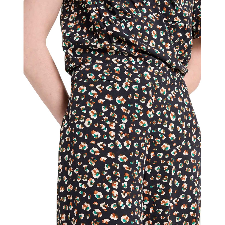 PANTALÓN FLUIDO MUJER NAFNAF PARIS ESTAMPADO TIRO MEDIO