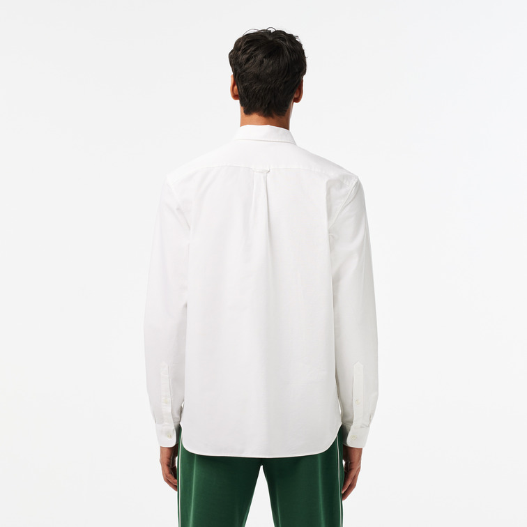 CAMISA OXFORD HOMBRE LACOSTE DE ALGODÓN FIT REGULAR