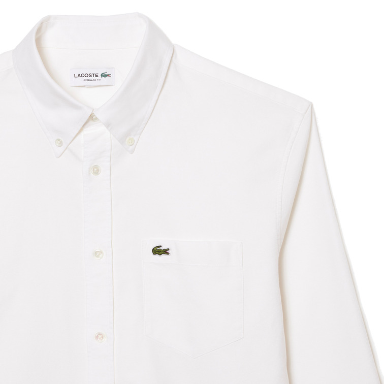 CAMISA OXFORD HOMBRE LACOSTE DE ALGODÓN FIT REGULAR