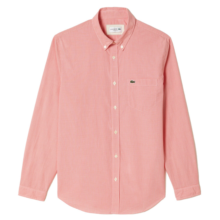 CAMISA A CUADROS CON BOLSILLO HOMBRE LACOSTE
