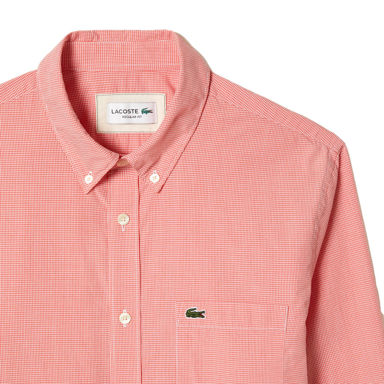 CAMISA A CUADROS CON BOLSILLO HOMBRE LACOSTE