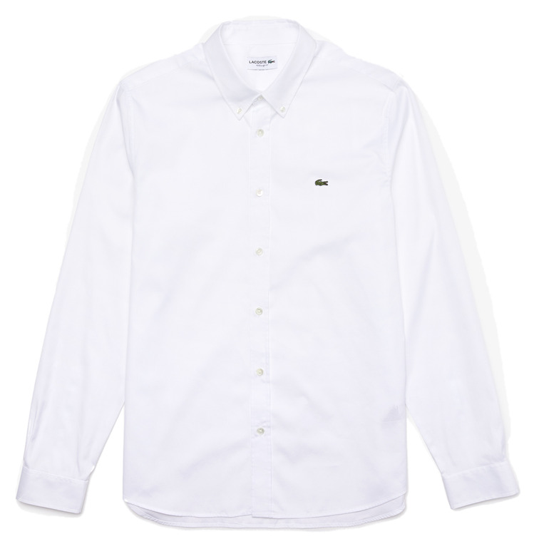 CAMISA LISA EN ALGODÓN PREMIUM HOMBRE LACOSTE