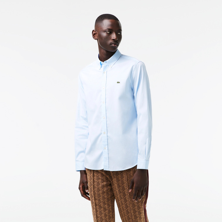 CAMISA LISA EN ALGODÓN PREMIUM HOMBRE LACOSTE