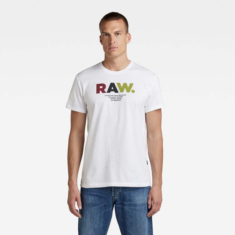 CAMISETA CON LOGO MULTICOLOR HOMBRE G-STAR