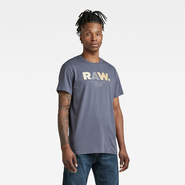 CAMISETA CON LOGO MULTICOLOR HOMBRE G-STAR